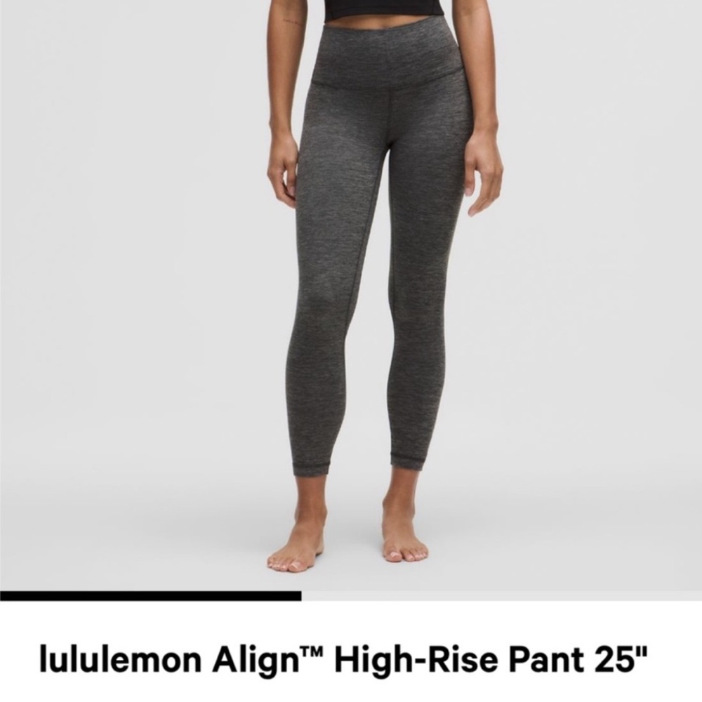 Lululemon Gray High-Rise Leggings
